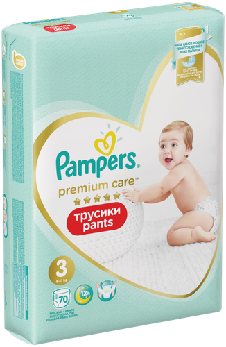 

Трусики-подгузники Pampers Premium Care 3 (6-11 кг) 70 шт.