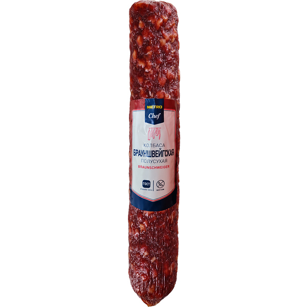 Колбаса Брауншвейгская полусухая ТМ Metro Chef