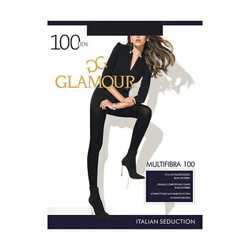 Колготки Glamour  Multifibra 100 den nero размер 4-L
