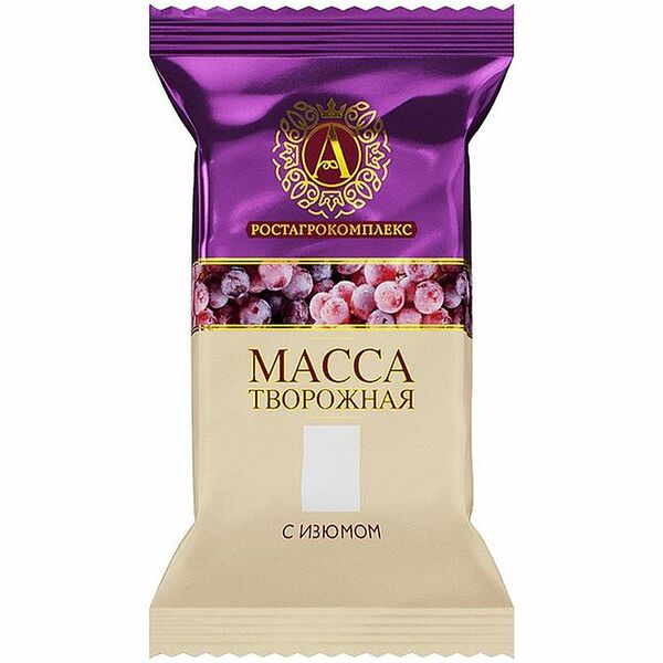 Масса творожная А. Ростагрокомплекс Изюм