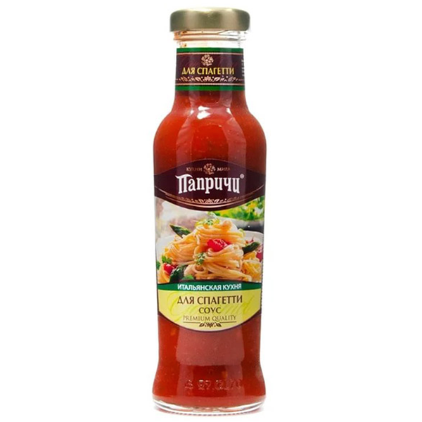 Соус Папричи Итальянская кухня томатный для спагетти 320г
