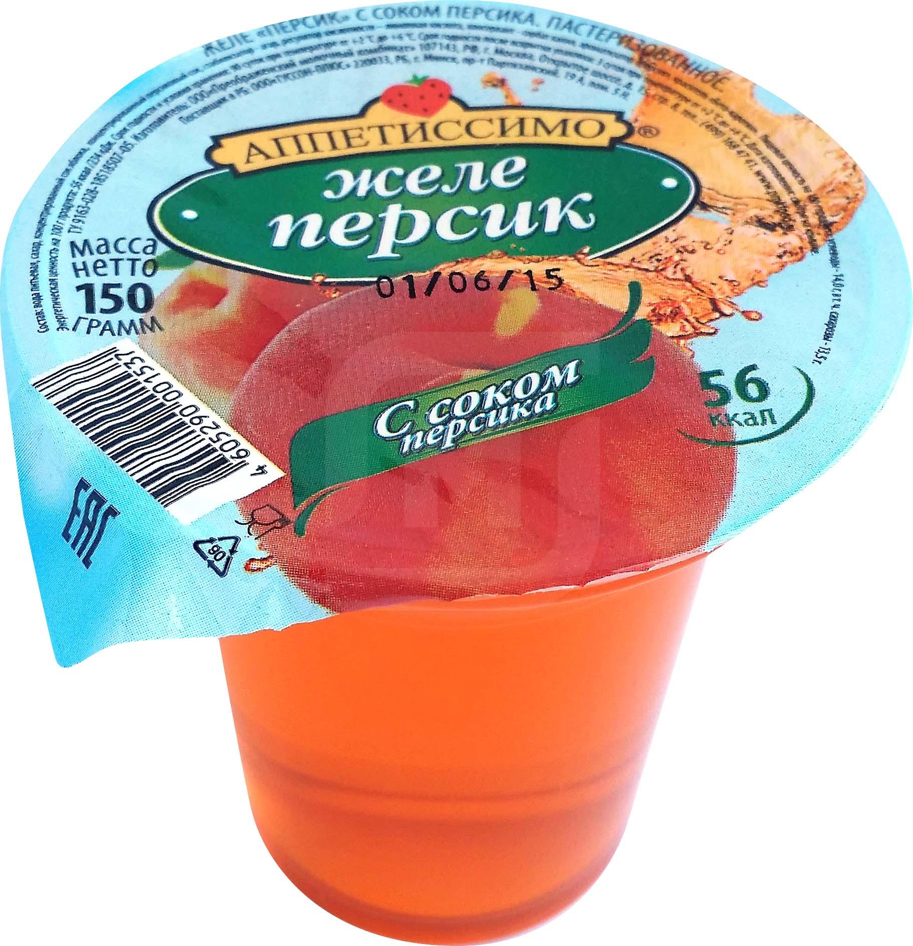 

Желе Аппетиссимо Персик