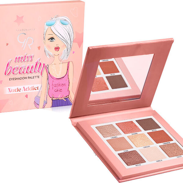 Палет теней для глаз Golden Rose Miss Beauty NudeAddict