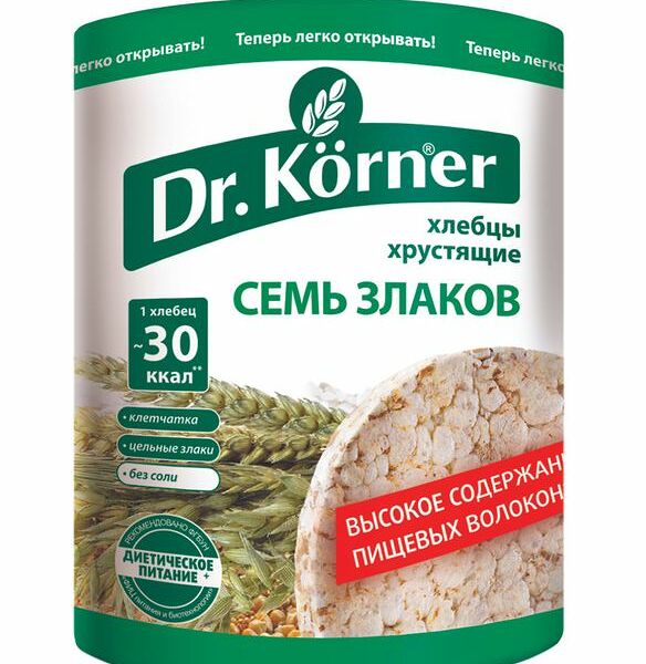 Хлебцы Dr.Korner Семь злаков, 100г