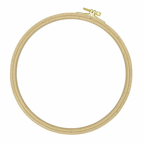 100-5 Пяльцы круглые буковые, диаметр 220 мм, выс. обода 8 мм Nurge Hobby,шт