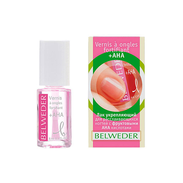 Лак для расслаивающихся ногтей Belweder 8 мл с фруктовыми кислотами