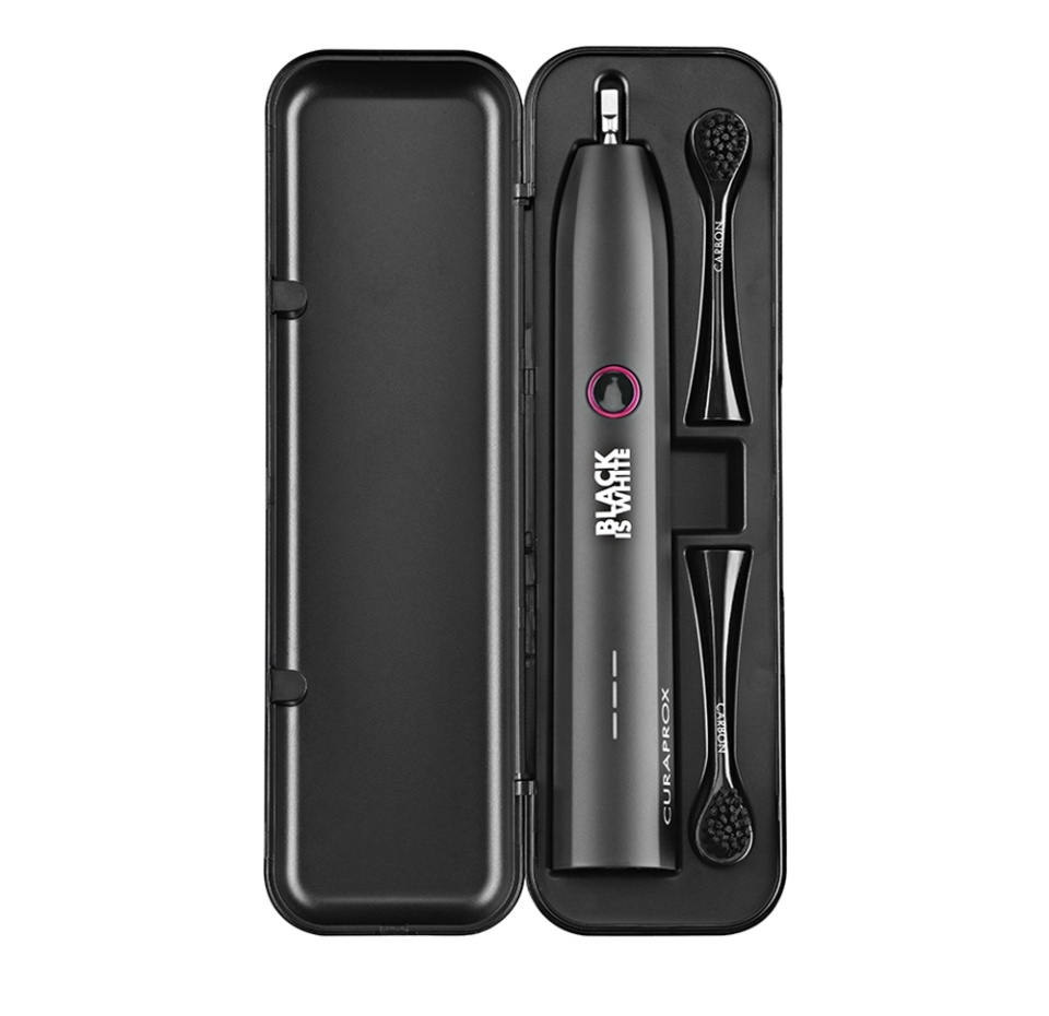 

Зубная щетка электрическая Curaprox Hydrosonic Black is White