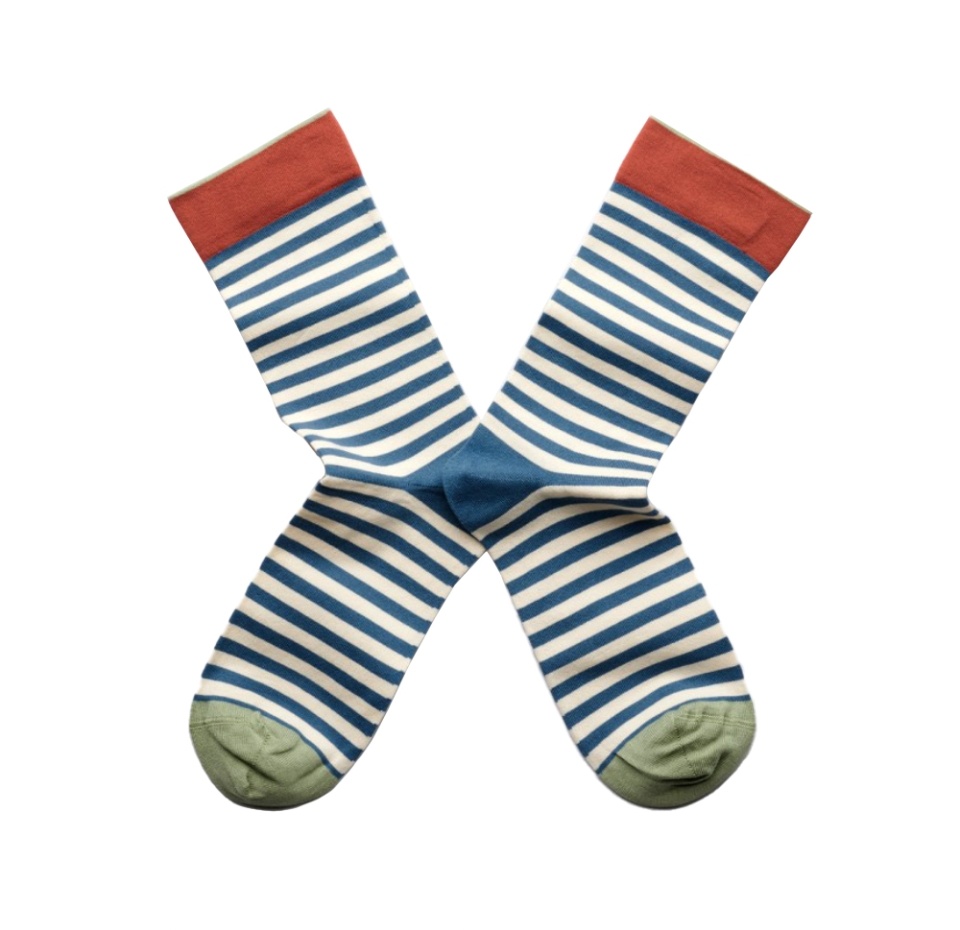

Носки унисекс Stripe Abyss высокие, Bonne Maison, размер 39-41, Франция