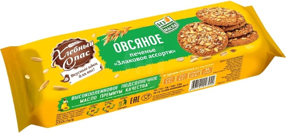 

Печенье Хлебный Спас Овсяное злаковое ассорти