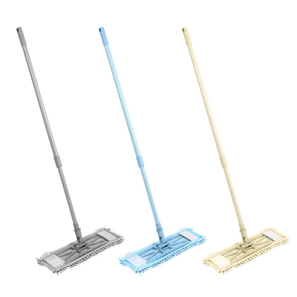 Vetta швабра эконом с насадкой из микрофиб. без подкл., телескоп., металл, 70-120см, насадка 50г цвет в ассортименте