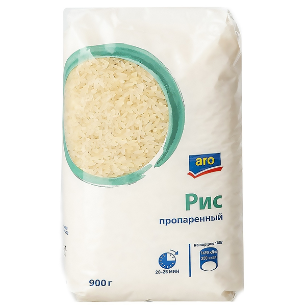 Рис пропаренный ТМ Aro (Аро)