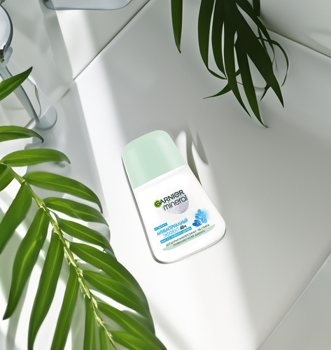 

Дезодорант-антиперспирант ролик женский Garnier Mineral Антибактериальный эффект 48 ч 50 мл