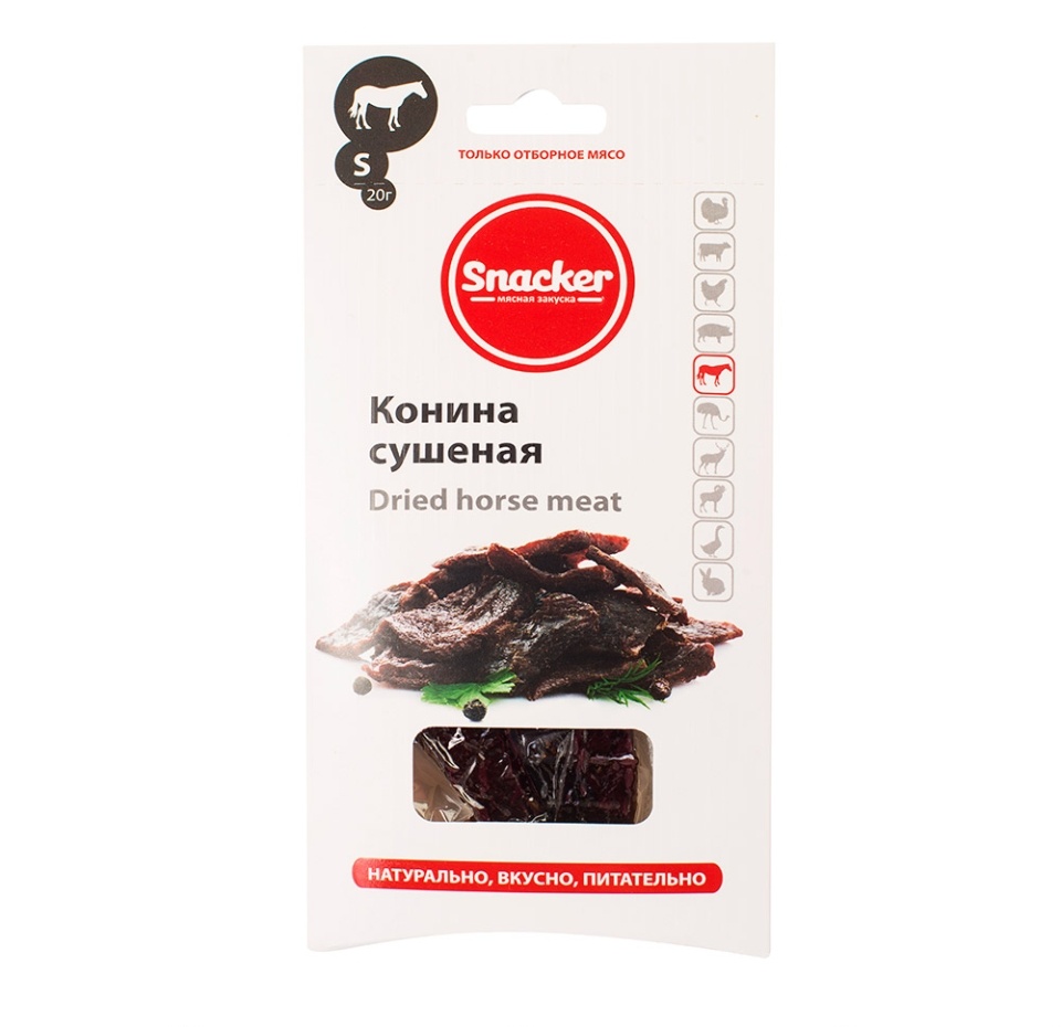 

Конина Snacker сухого посола