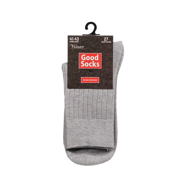 Мужские носки Good Socks Winter Светло-серый р.41-43
