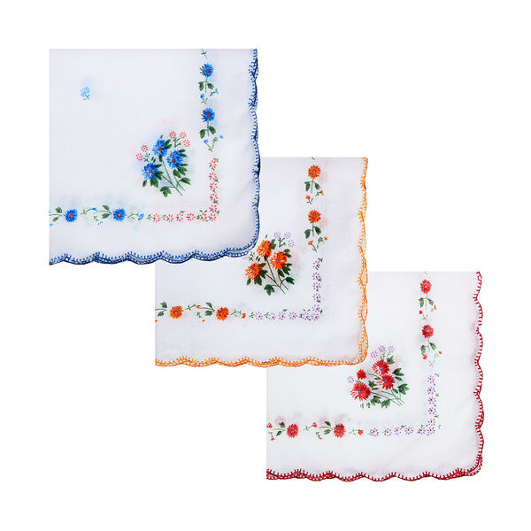 Носовой платок Galante 2411, 100% хлопок, 28x28см, 3 цвета в ассортименте, 1 шт