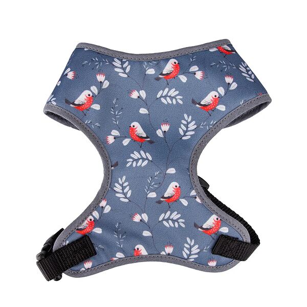 Шлейка для кошек и собак мелких пород Снегири M
