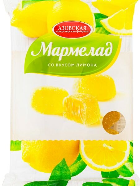 Мармелад Азовская КФ желейный со вкусом лимона 300г