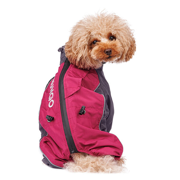 Комбинезон теплый Такса средняя девочка бордо