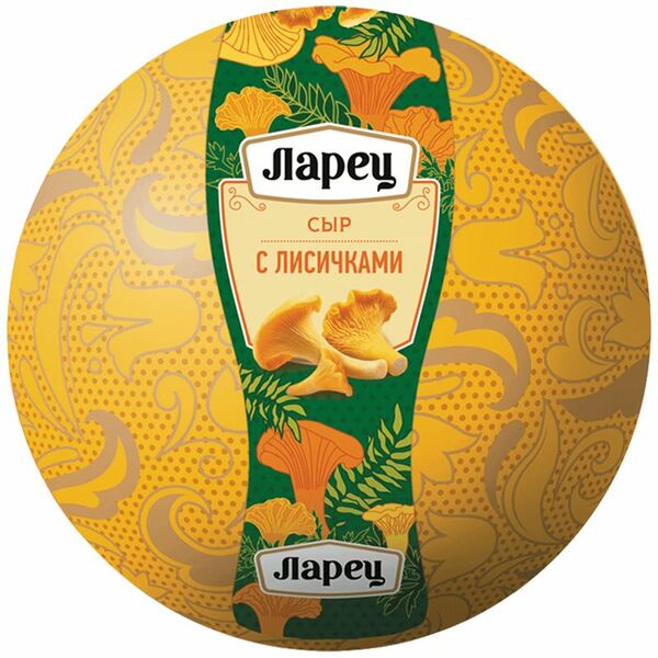 Сыр Ларец Полутвердый с лисичками 50% вес