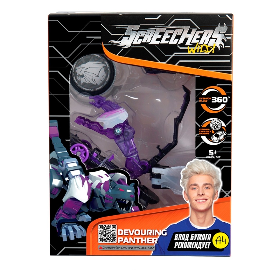 

Машинка-трансформер «Дикие Скричеры» L1 в ассортименте, Screechers, Китай