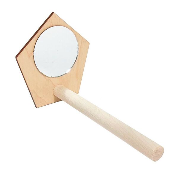 Жердочка с зеркалом для попугаев