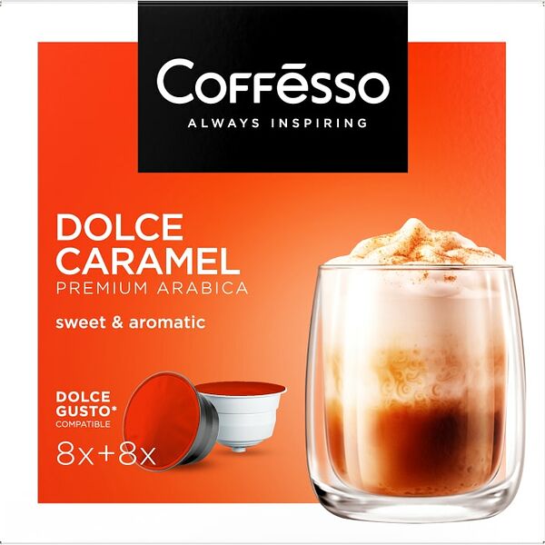 Кофе в капсулах Coffesso Dolce Caramel 16шт