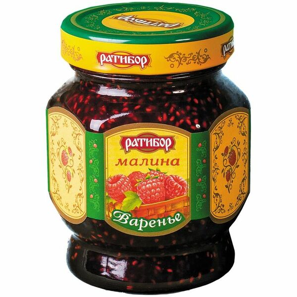 Варенье Ратибор малина, 360г