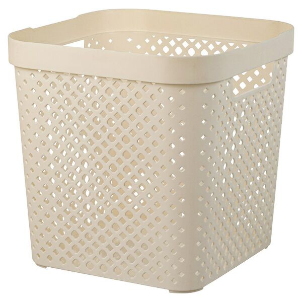 Корзина для хранения Plast Team Stockholm молочная 20 л, 29,6*31*31 см