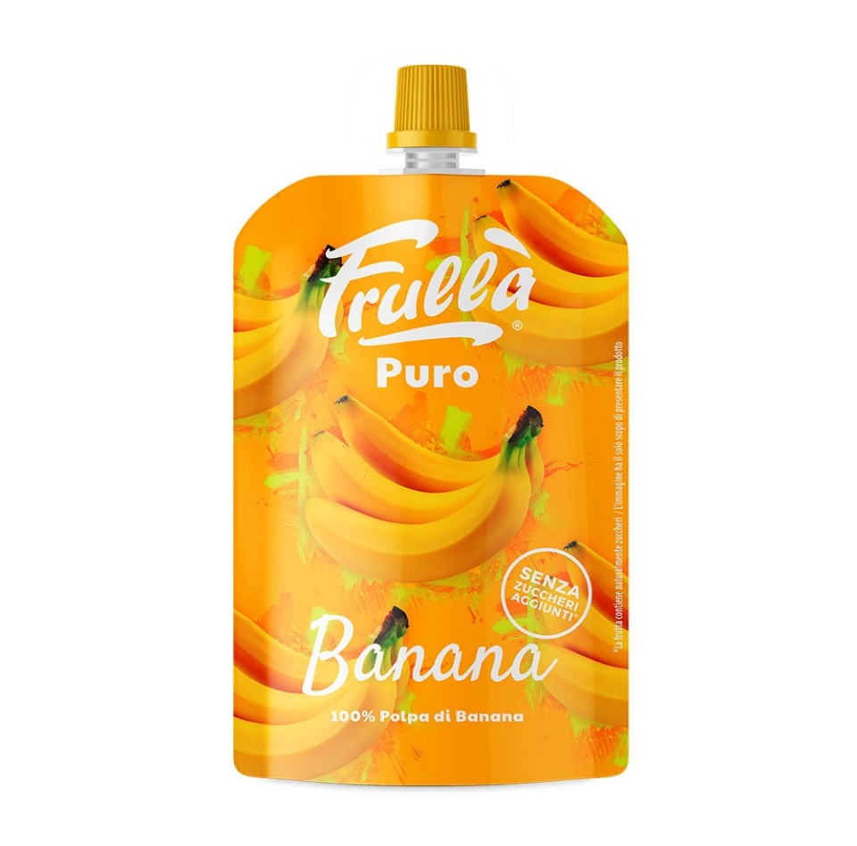 Пюре Frulla из банана, Natura Nuova, 90 г, Италия