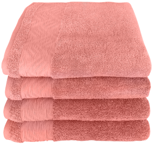 

Полотенце махровое Homeclub Плиссе 30x50 см, розовое, хлопок, Арт. ПТА-1725-3733