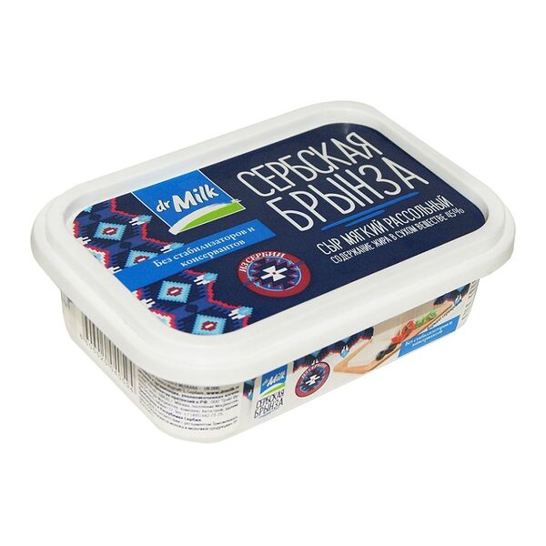 Сыр Брынза Сербская Dr.Milk с рассолом 45% 150 г