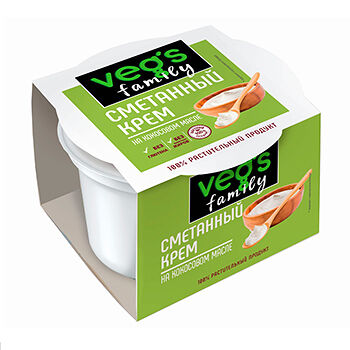 Крем Veg's Family сметанный на кокосовом масле