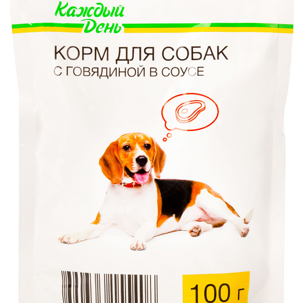 Корм для собак Каждый день с говядиной в соусе