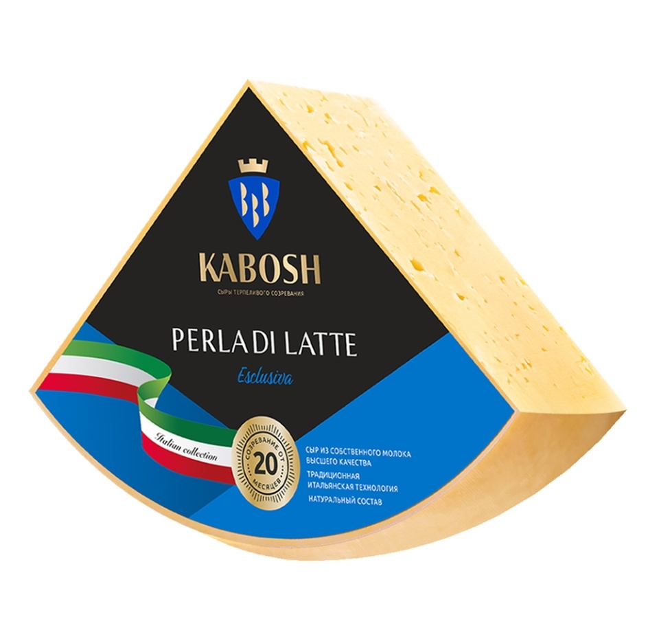 

Сыр твердый Кабош Perla di Latte Esclusiva 50% вес