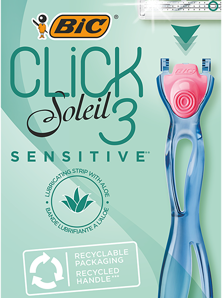 Женская бритвенная система BIC Click 3 Soleil 1 ручка 2 сменные кассеты