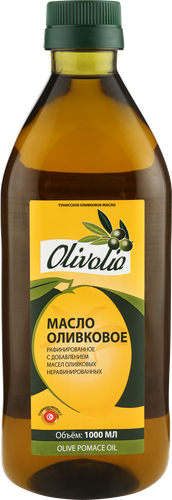 

Масло оливковое OLIVOLIO смесь рафинированного и нерафинированного, 1л