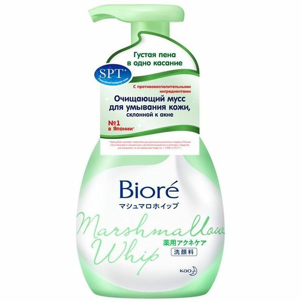 Мусс для умывания Biore Очищающий против акне, 150мл