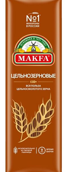Макароны Makfa Спагетти цельнозерновые 500г