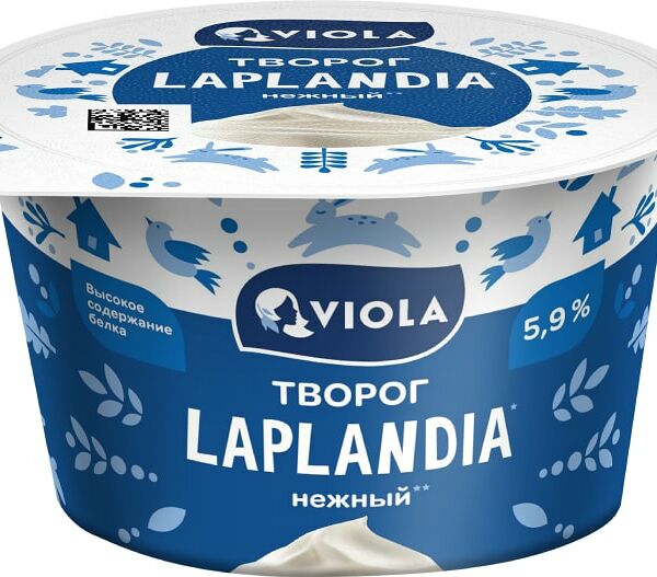 Творог Viola Laplandia мягкий 5.9% 180г