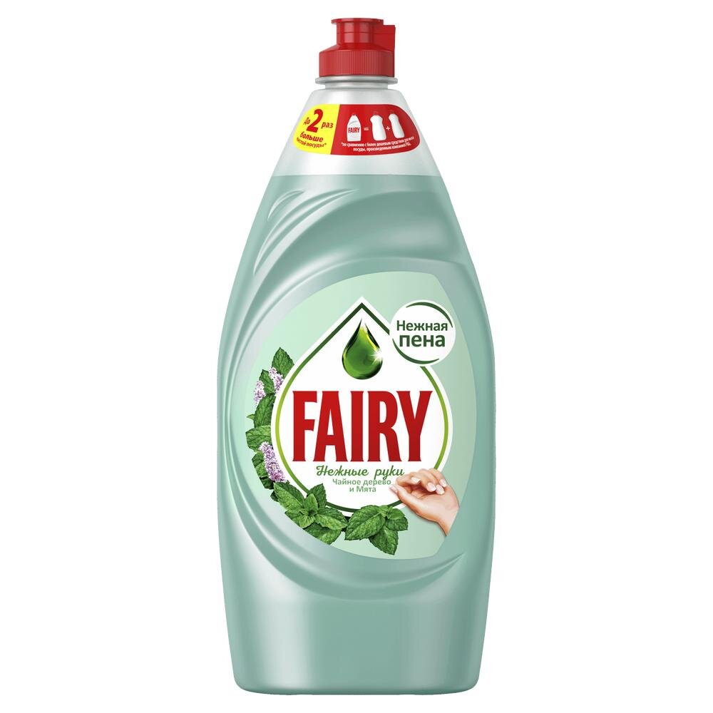 

Средство для мытья посуды Fairy Нежные руки чайное дерево и мята 900 мл