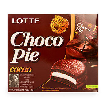 Пирожное Choco Pie Lotte Сacao, 336 г