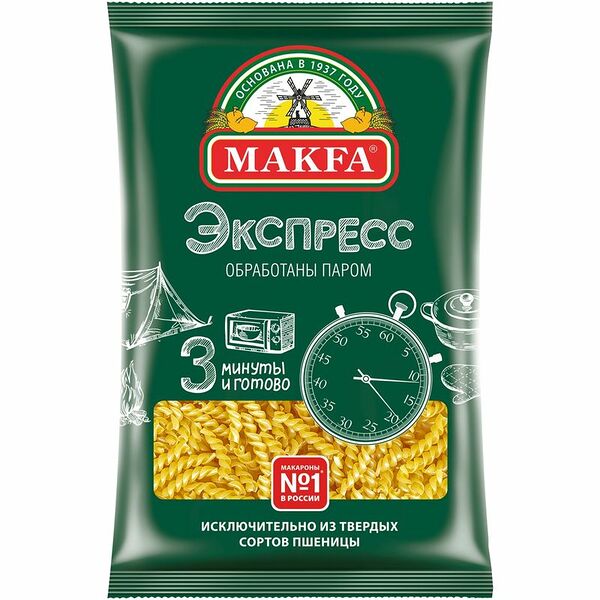 Макаронные изделия Makfa Экспресс Спиральки 400 г