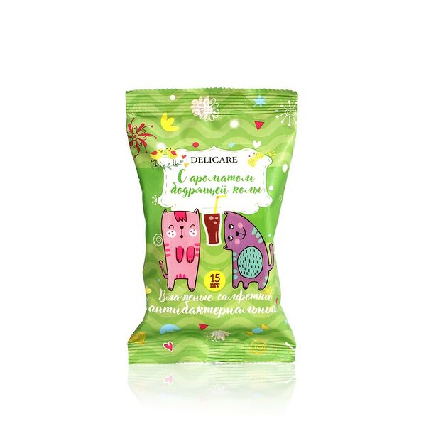 Детские влажные салфетки Delicare 
