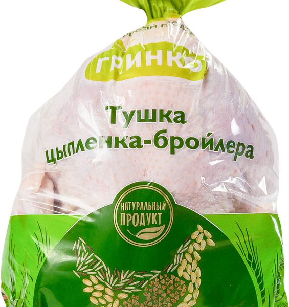 Тушка цыпленка-бройлера ГРИНКО охл. пакет вес до 2.3 кг