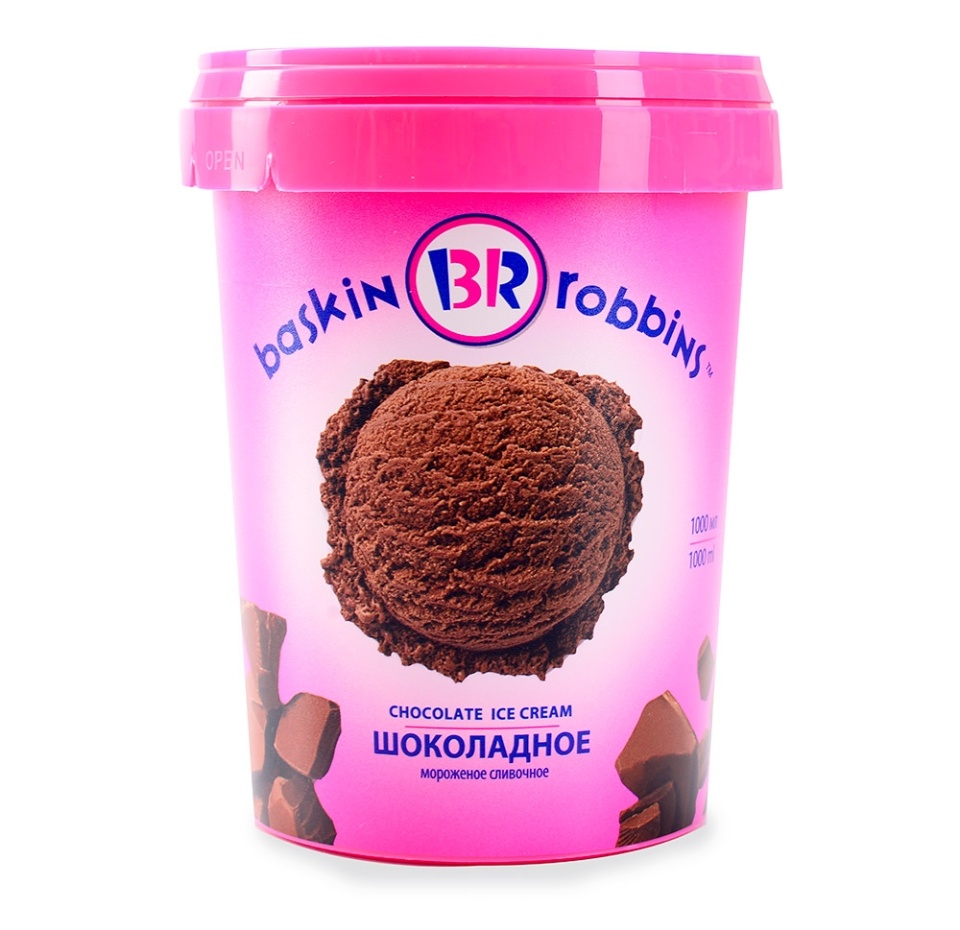 

Мороженое шоколадное ТМ Baskin Robbins (Баскин Роббинс), 1 л
