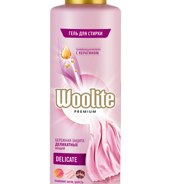 Гель для стирки деликатных вещей Woolite Premium Delicate 900мл