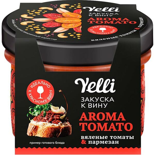 Брускетта Yelli Закуска к вину вяленые томаты и пармезан 100г