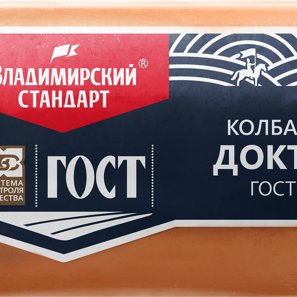 Колбаса Владимирский стандарт Докторская вареная, 500г