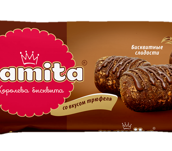 Бисквитные батончики Mamita со вкусом трюфеля 180г