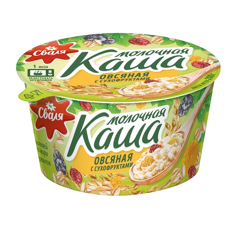 

Каша Сваля овсяная с сухофруктами 200 г